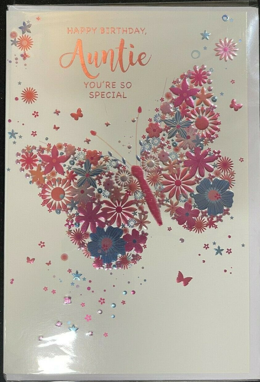 Happy Birthday Auntie You're So Special (Birthday / Greeting Card)