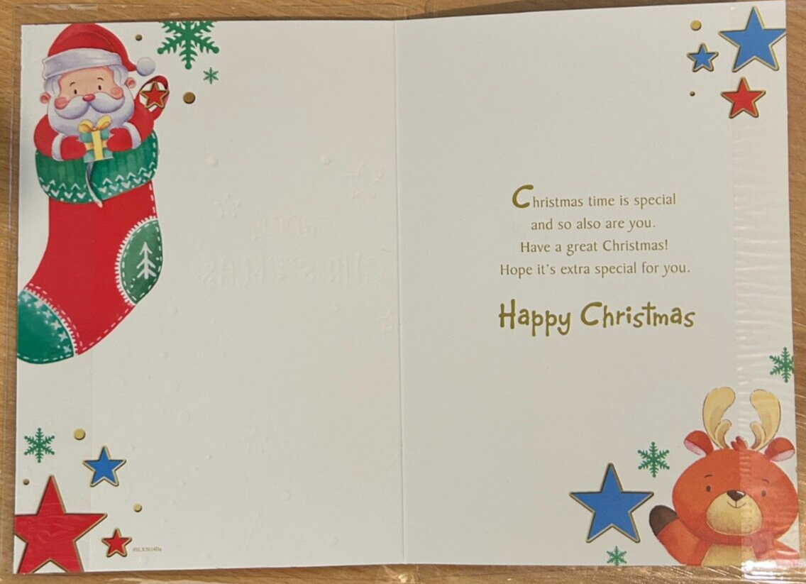 For a Special Grandson Happy Christmas (Christmas Greeting Card)