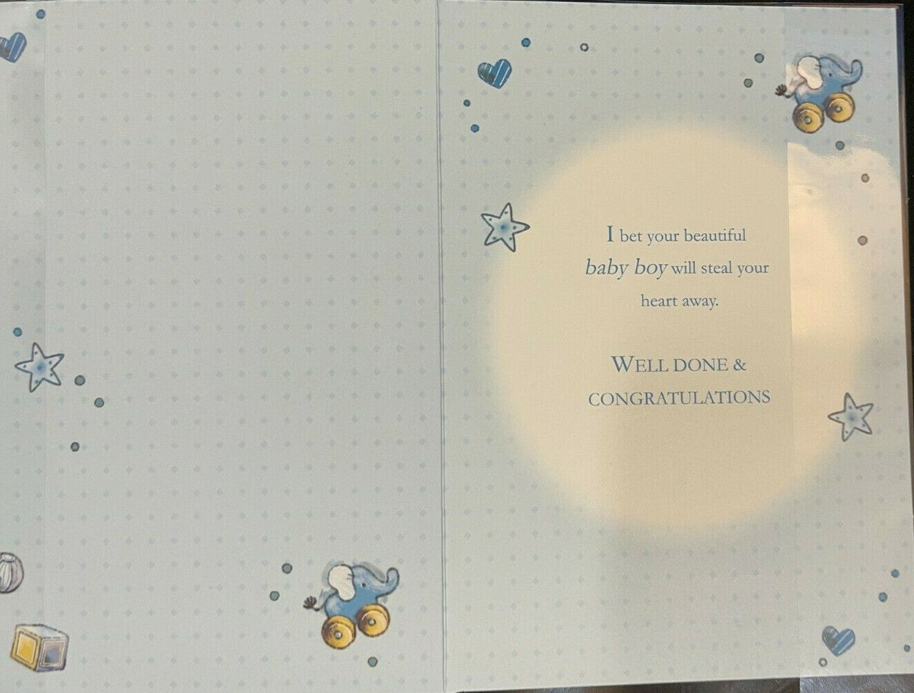 It's a Boy Congratulations! (New Baby Greeting Card)