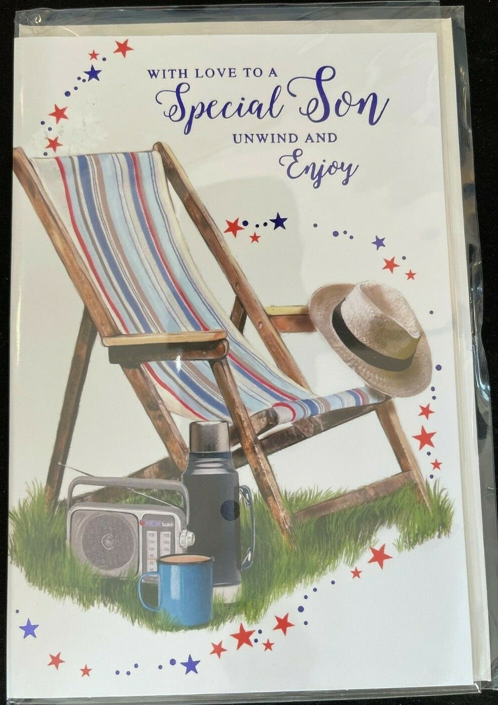 With Love to a Special Son Unwind and Enjoy (Birthday / Greeting Card)