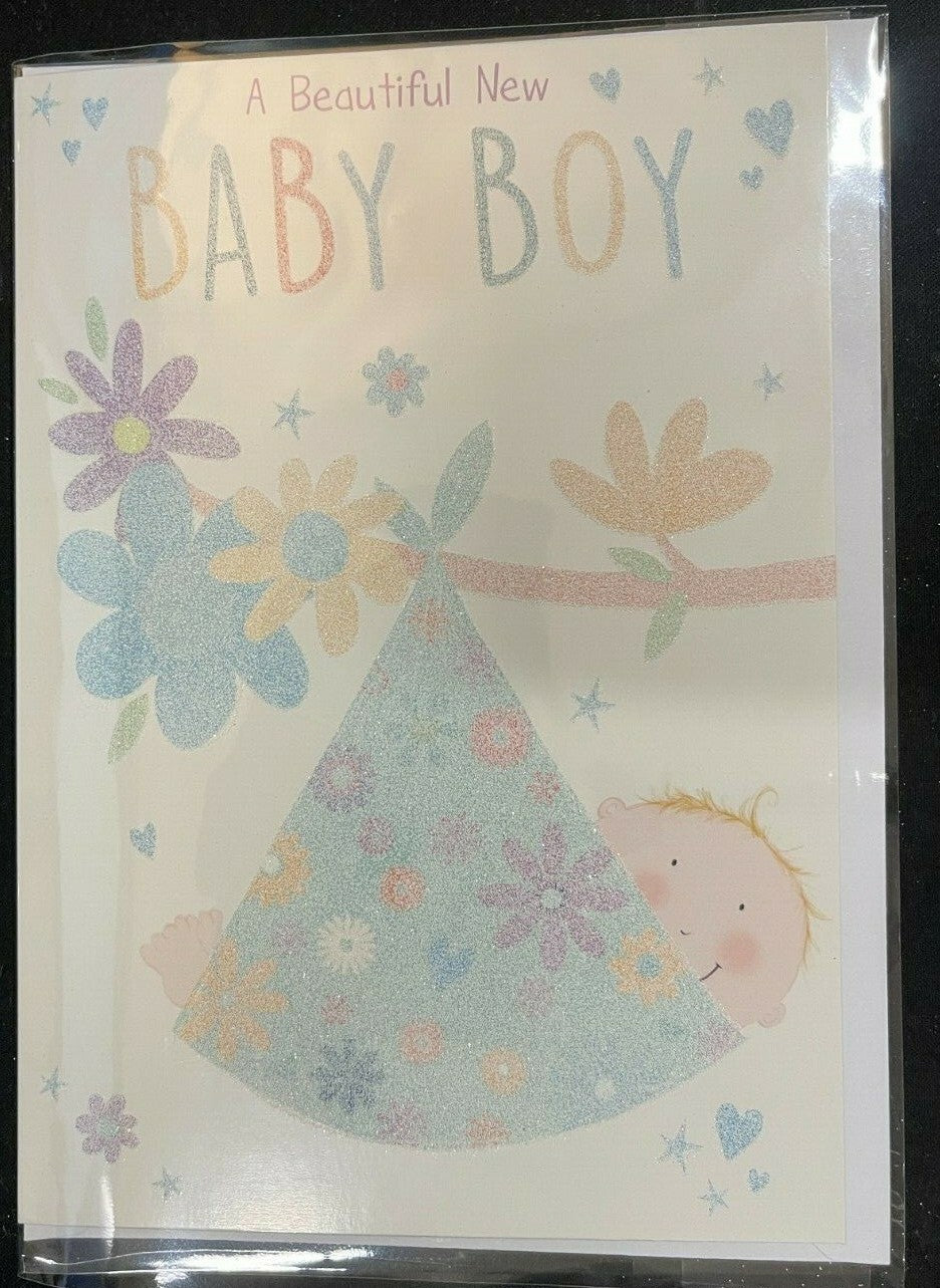 A Beautiful New Baby Boy (New Baby Greeting Card)