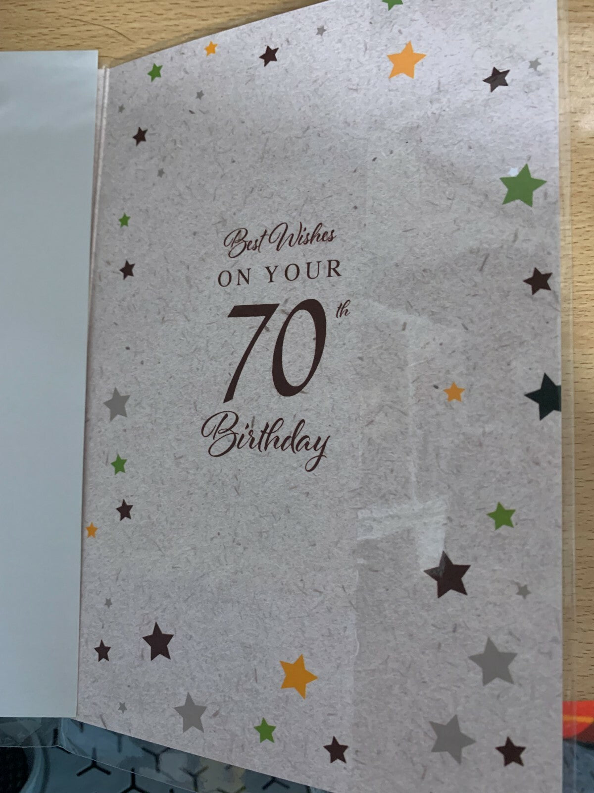 Happy Birthday 70 Aged to Perfection (Birthday / Greeting Card)