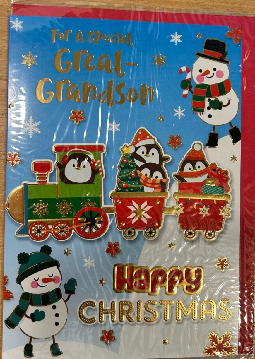For a Special Great-Grandson Happy Christmas (Christmas Greeting Card)