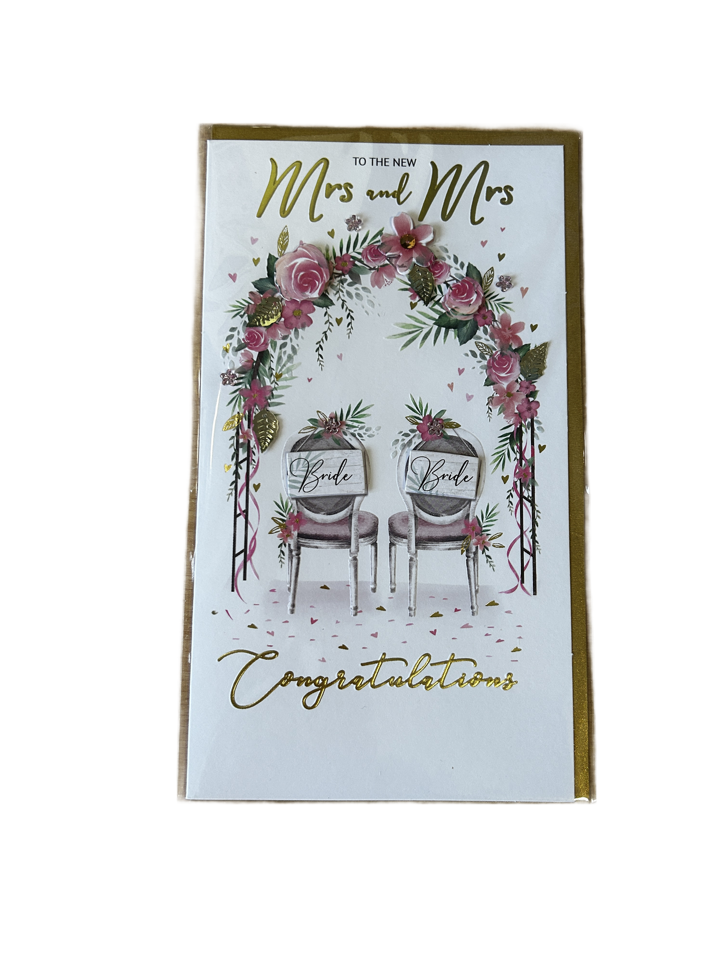 Congratulations Mrs & Mrs Wedding Day (Greeting Card)