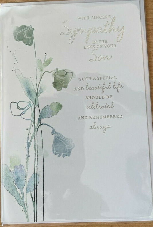 With Sincere Sympathy In the Loss of Your Son (Sympathy / Greeting Card)