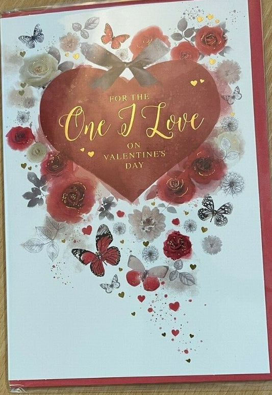 For The One I Love on Valentine's Day ( Valentines Day Card / Greeting Card )