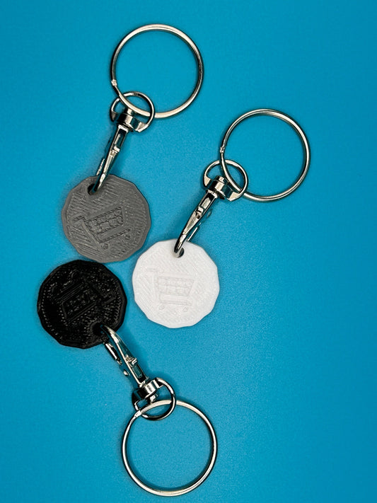 3 x Shopping Trolley Token Coin Plastic Reusable Trolley Tokens