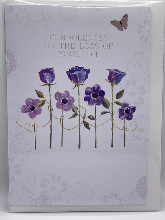 Condolences on the Loss of your Pet (Sympathy Greeting Card)