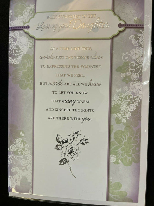 With Sympathy In the Loss of Your Daughter (Sympathy Card)