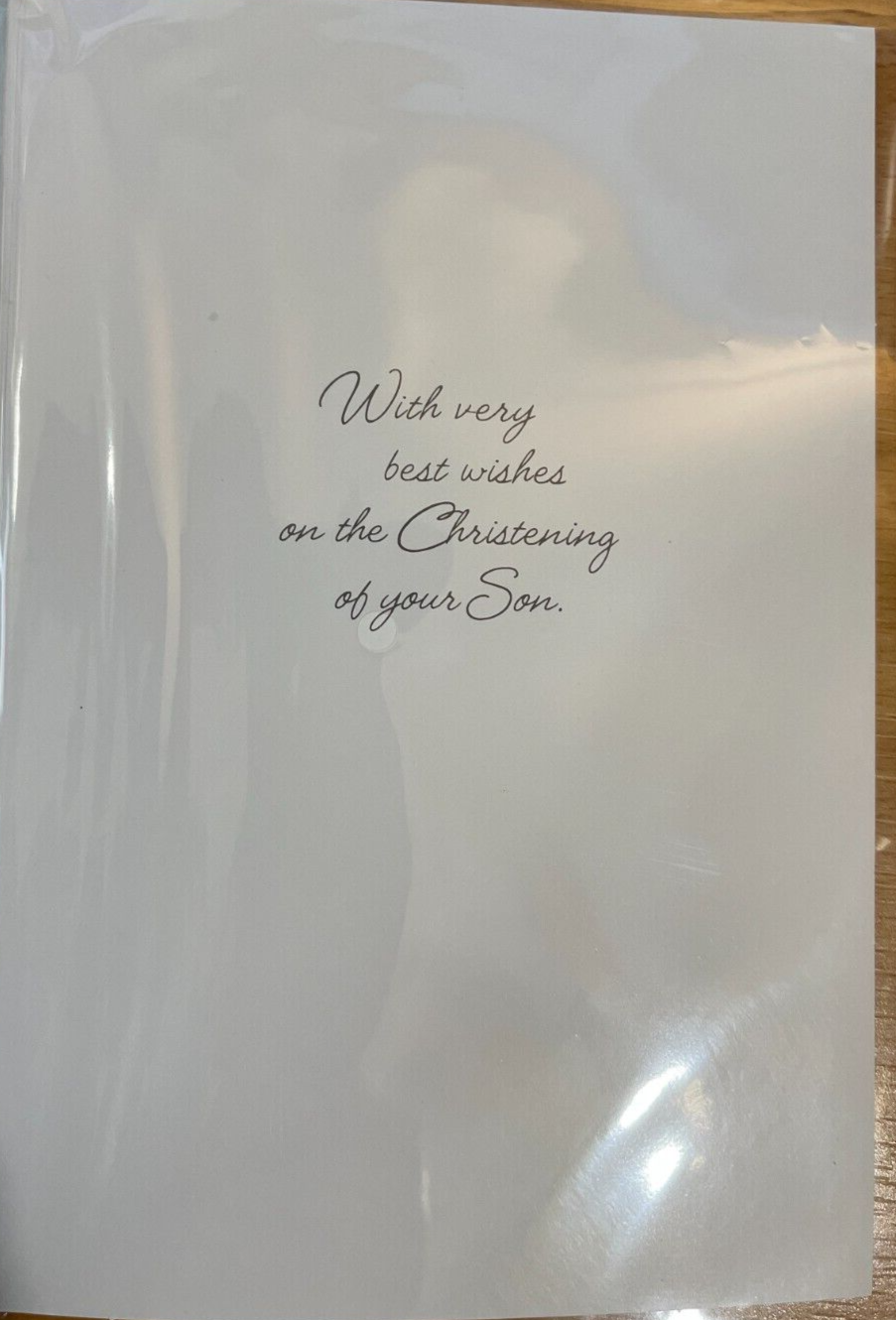 On the Christening of Your Baby Boy  (Greeting Card)