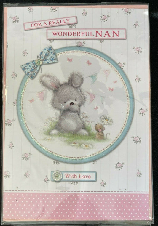 For a Really Wonderful Nan With Love (Birthday / Greeting Card)