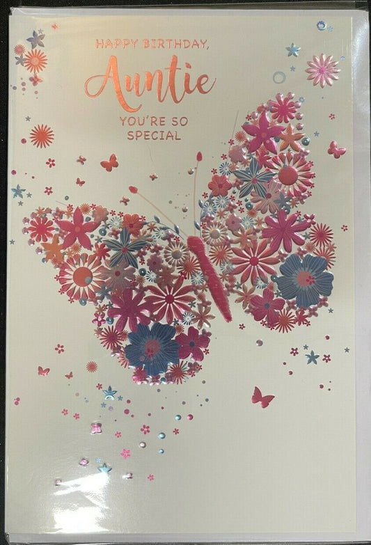 Happy Birthday Auntie You're So Special (Birthday / Greeting Card)