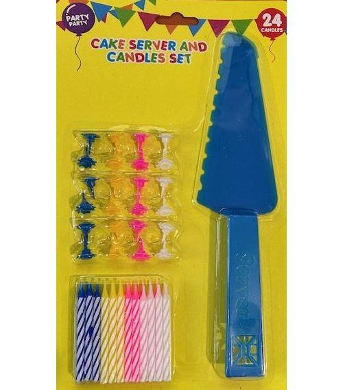 Cake Server and Candle Set (Children's Party)