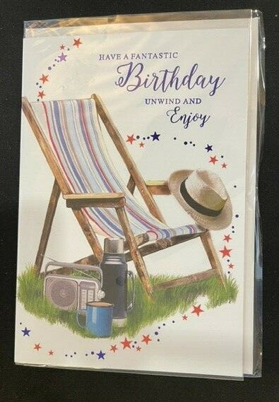 Have a Fantastic Birthday Unwind and Enjoy (Birthday Card / Greeting Card)