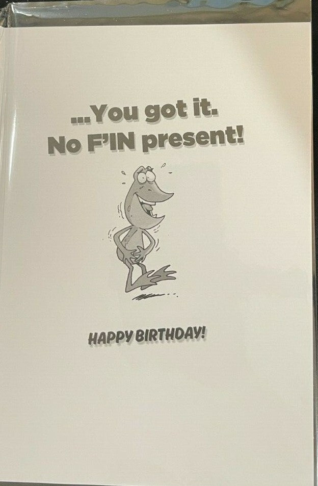 Haw many letter f's in the word present (Birthday Greeting Card)