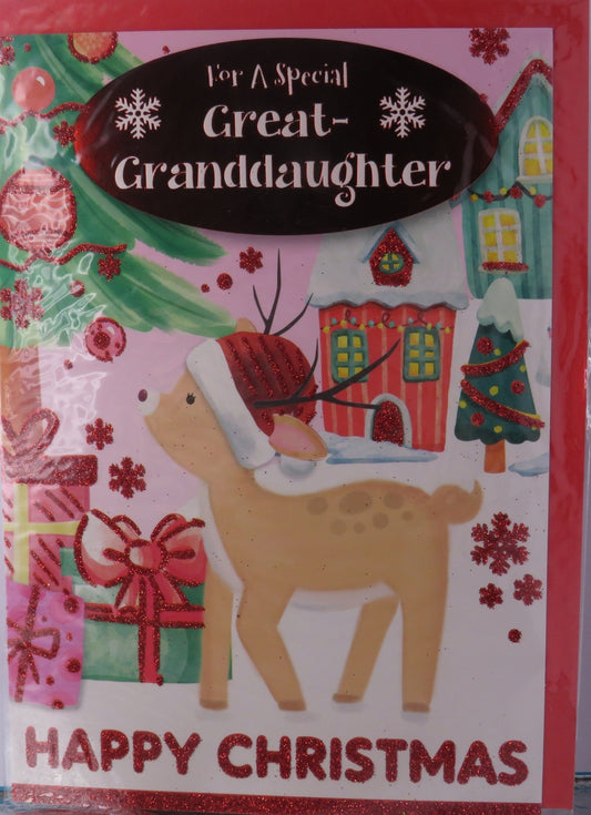For a Special Great-Granddaughter (Christmas Greeting Card)