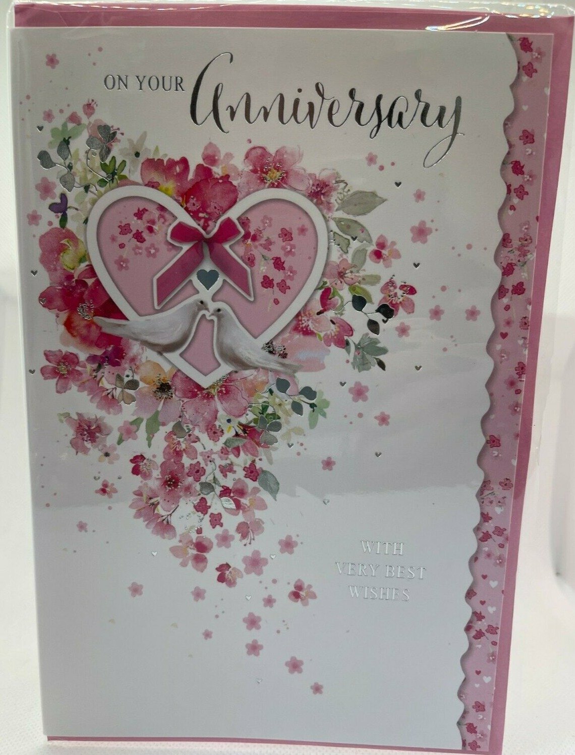 On Your Anniversary, With Very Best Wishes  (Greeting Card)