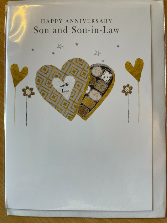 Happy Anniversary Son and Son-in-Law ( Greeting Card )