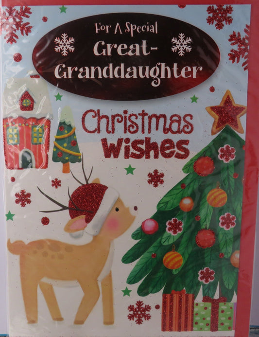 For a Special Great-Granddaughter (Christmas Greeting Card)
