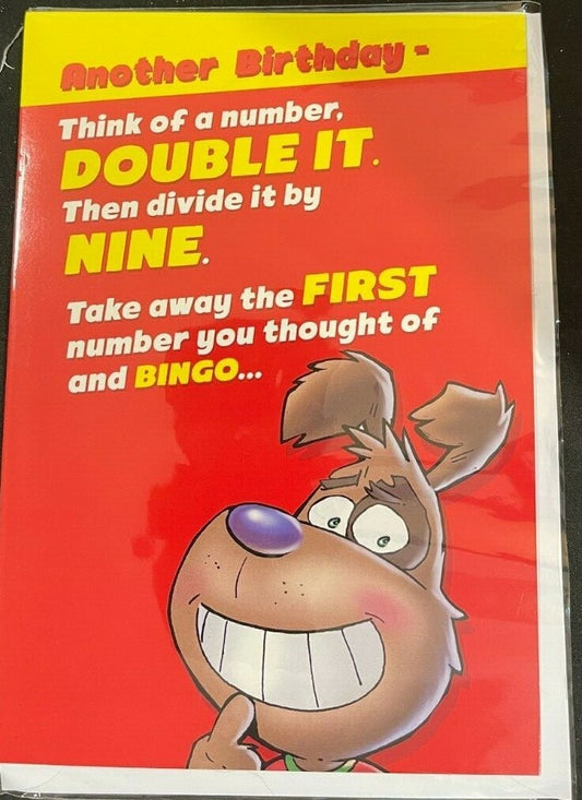 Another Birthday Think of a Number, Double It (Birthday Greeting Card)