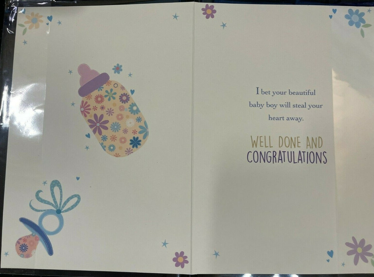 A Beautiful New Baby Boy (New Baby Greeting Card)