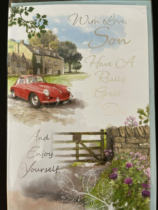 Just for you Son Have a Really Great Day and Enjoy Yourself (Greeting Card)