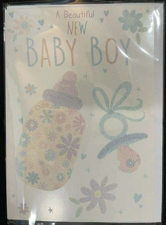 A Beautiful New Baby Boy (New Baby Greeting Card)