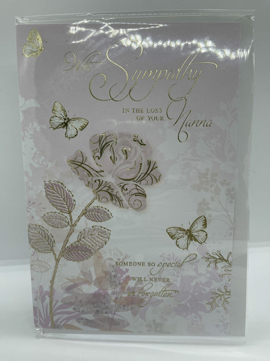 With Sympathy In the Loss of your Nanna (Greeting Card)