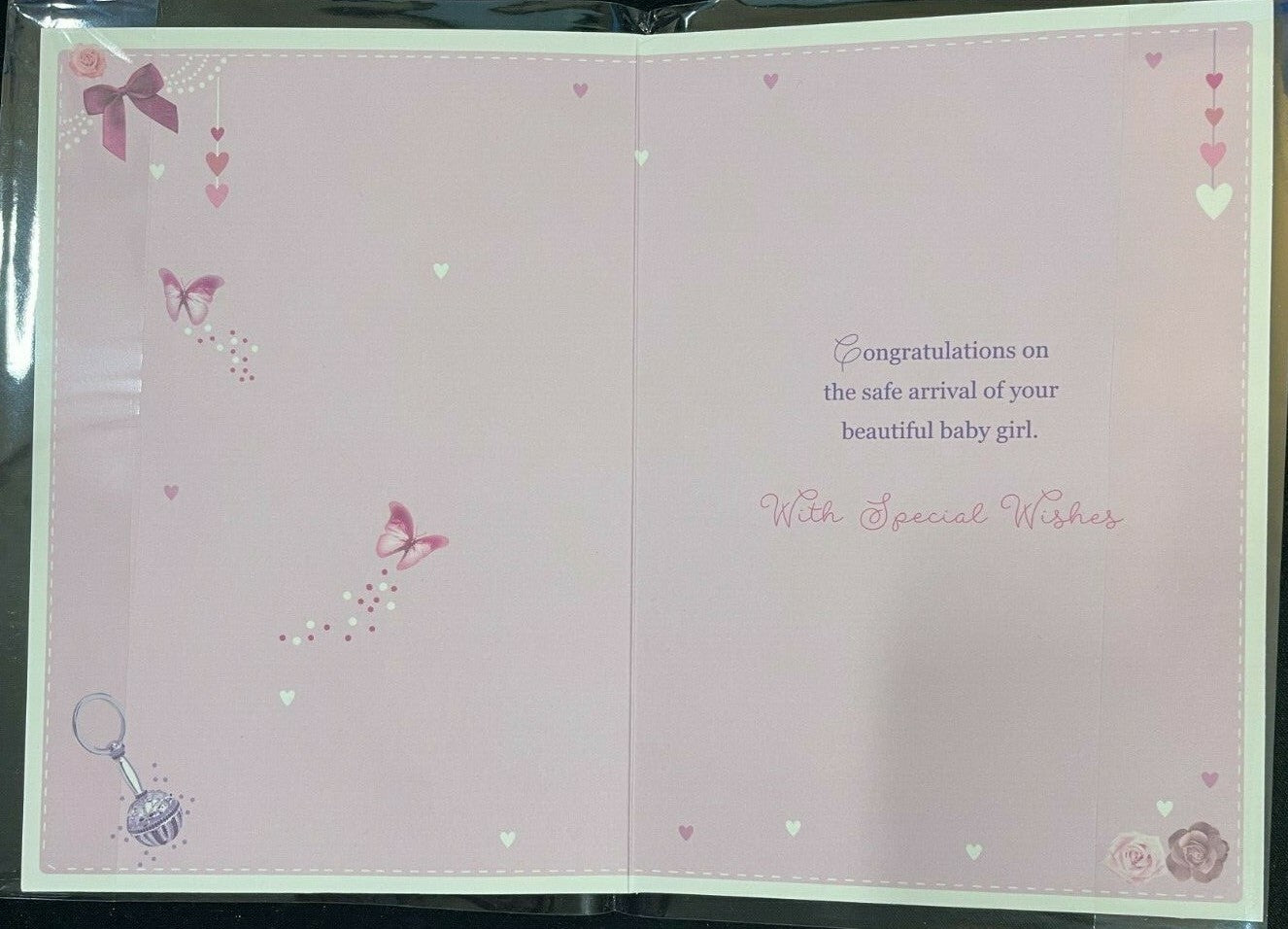 A Baby Girl What a Special Gift Congratulations! (New Baby Greeting Card)