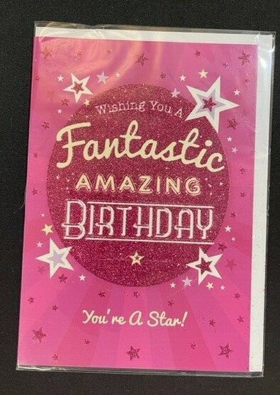 Wishing You a Fantastic Amazing Birthday (Greeting / Birthday Card)