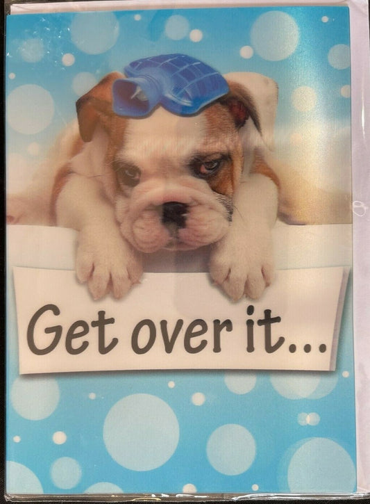 Get Over It - Birthday 3D Card  (Greeting Card)