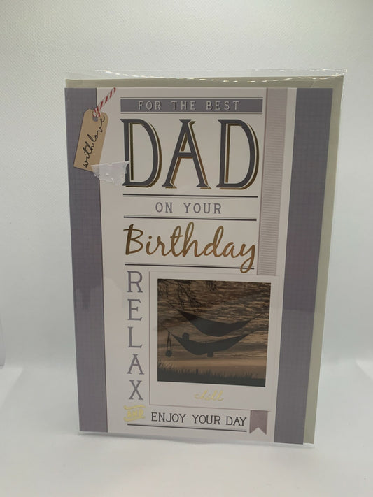 For The Best Dad On Your Birthday (Birthday Card / Greeting Card)
