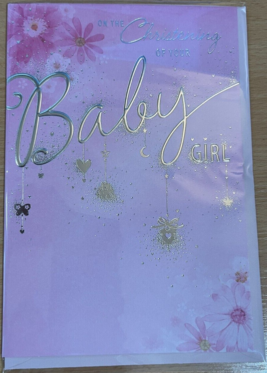 On the Christening of Your Baby Girl  (Greeting Card)