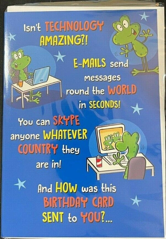 Isn't Technology AMAZING?! (Birthday Greeting Card)
