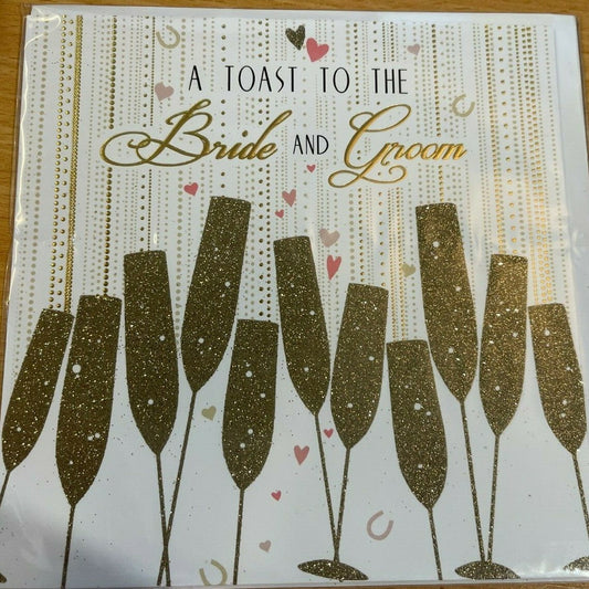 A Toast To The Bride And Groom  (Greeting Card)