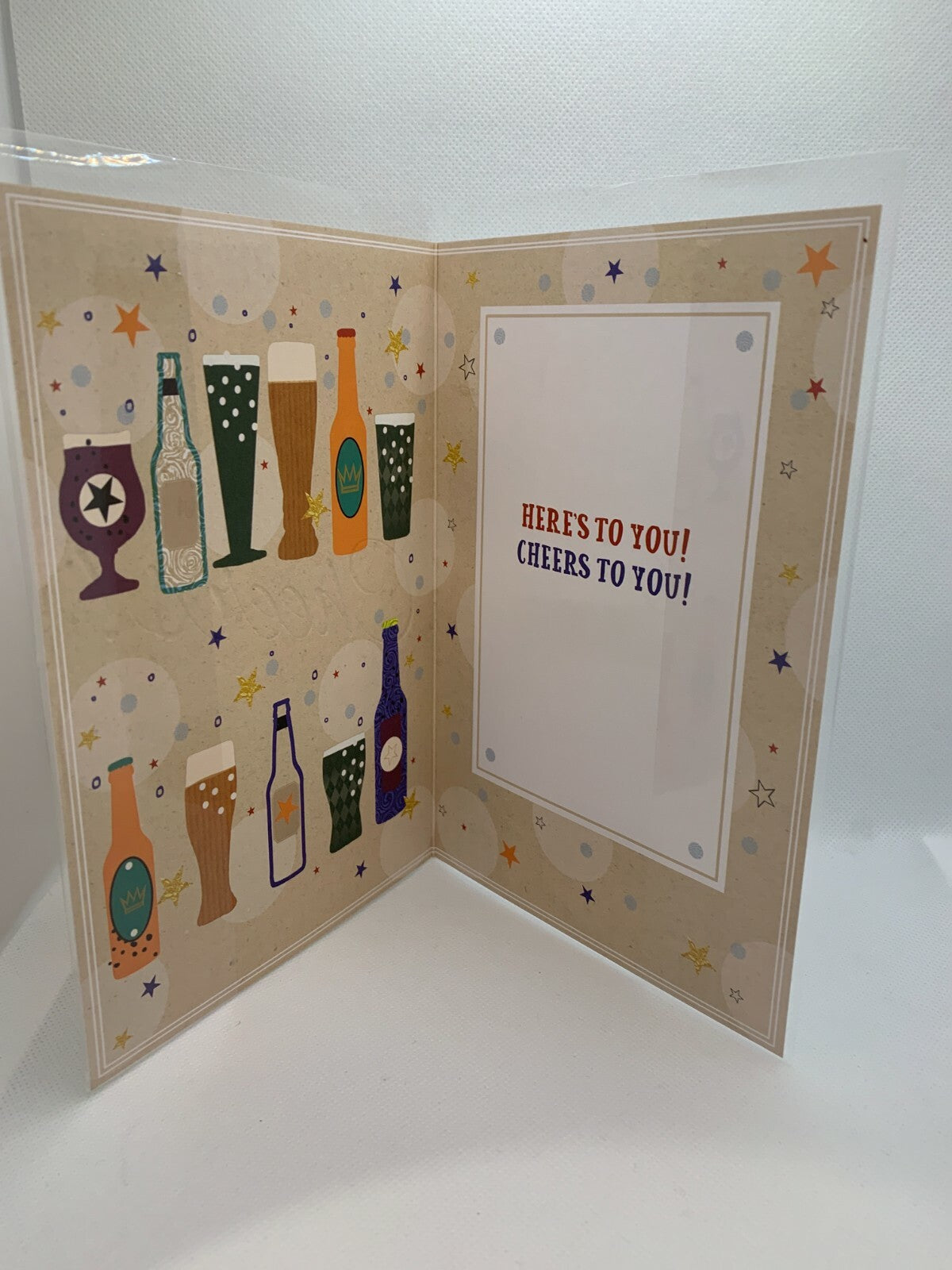 On Your Birthday, Cheers! Celebrate   (Greeting Card)