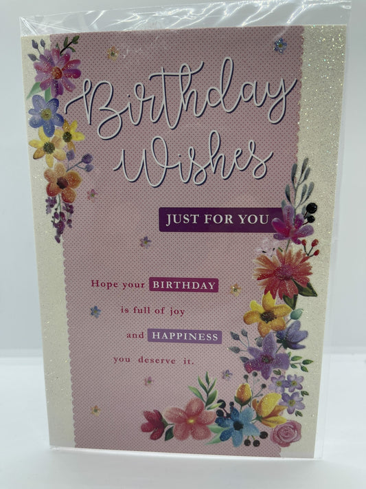 Birthday Wishes Just for You (Birthday / Greeting Card)