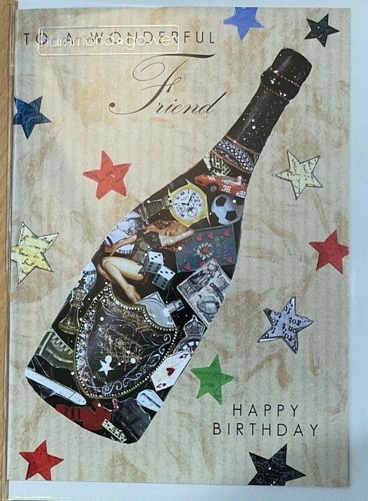 To a Wonderful Friend Happy Birthday ( Birthday Card / Greeting Card )