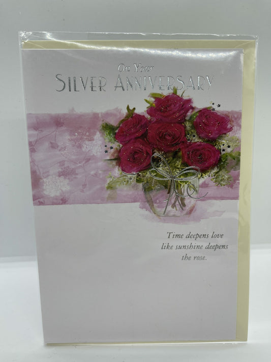 On Your Silver Anniversary (Greeting / Anniversary Card)