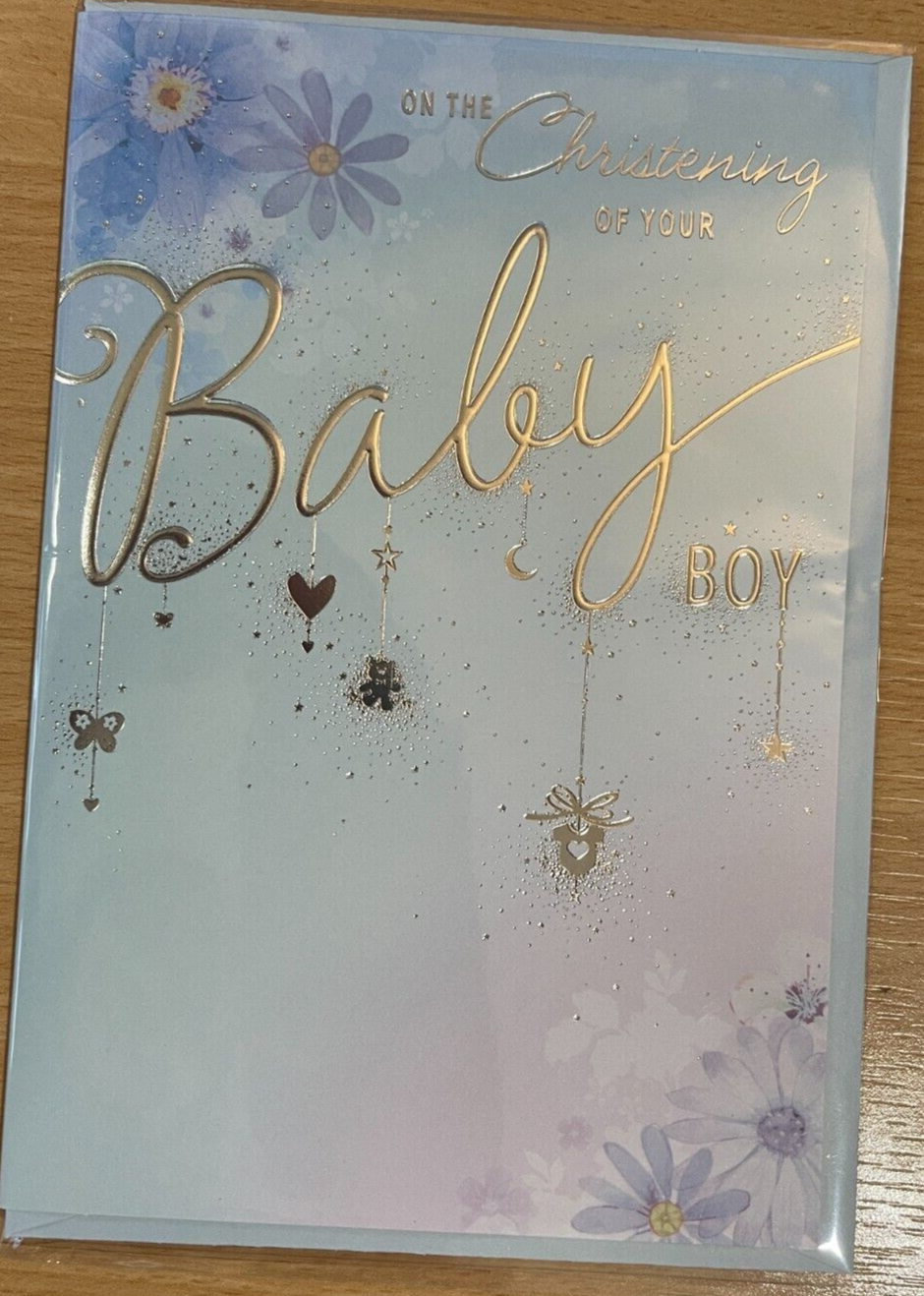 On the Christening of Your Baby Boy  (Greeting Card)