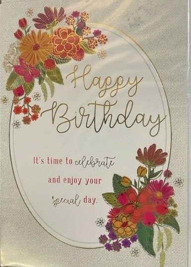 Happy Birthday It's Time to Celebrate (Greeting / Birthday Card)