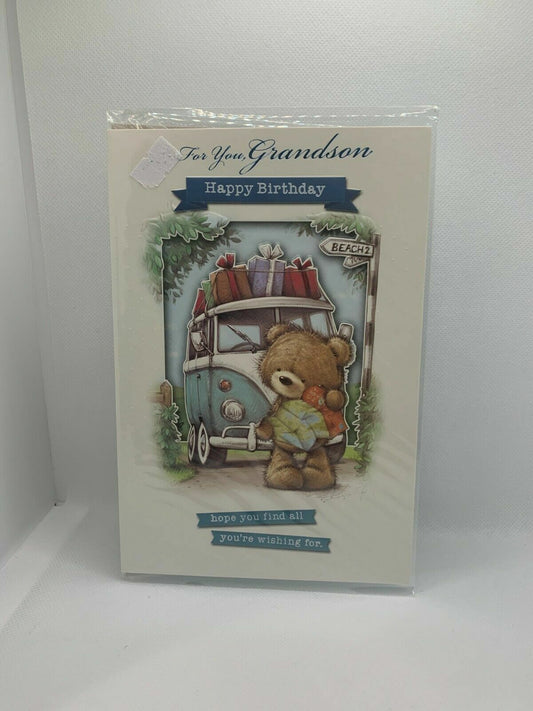 For You Grandson Happy Birthday   (Birthday Card / Greeting Card)