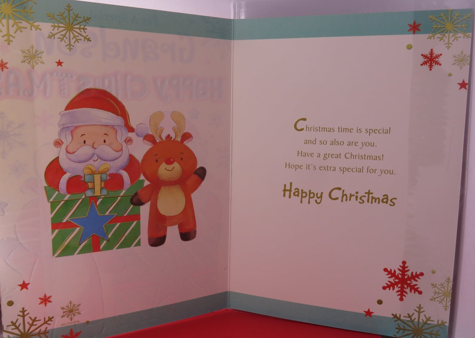 For a Special Grandson (Christmas Greeting Card)