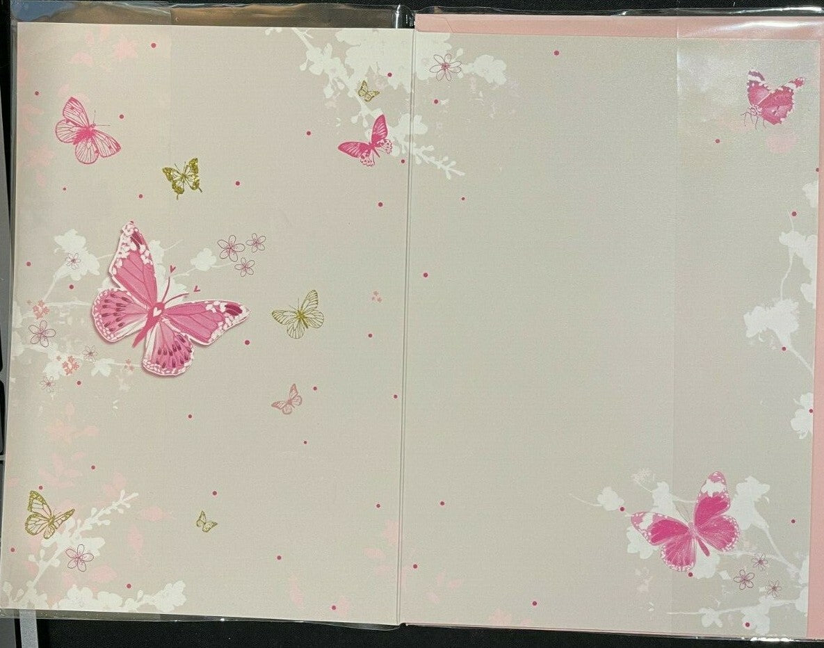 Blank Butterfly Greeting Card  (Blank Greeting Card)