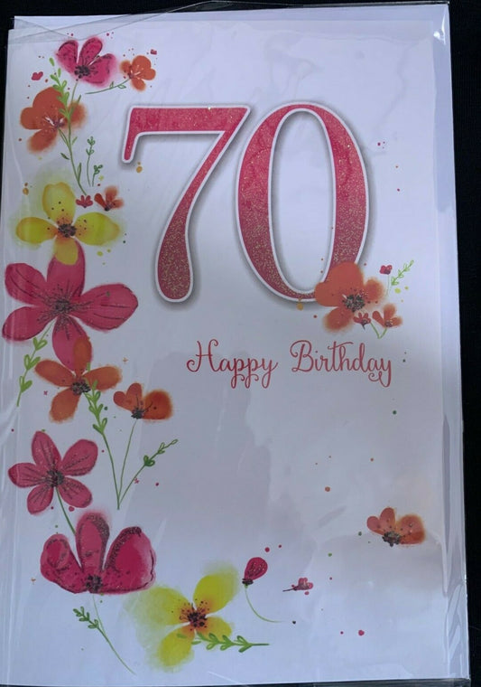 70 Happy Birthday (Birthday / Greeting Card)
