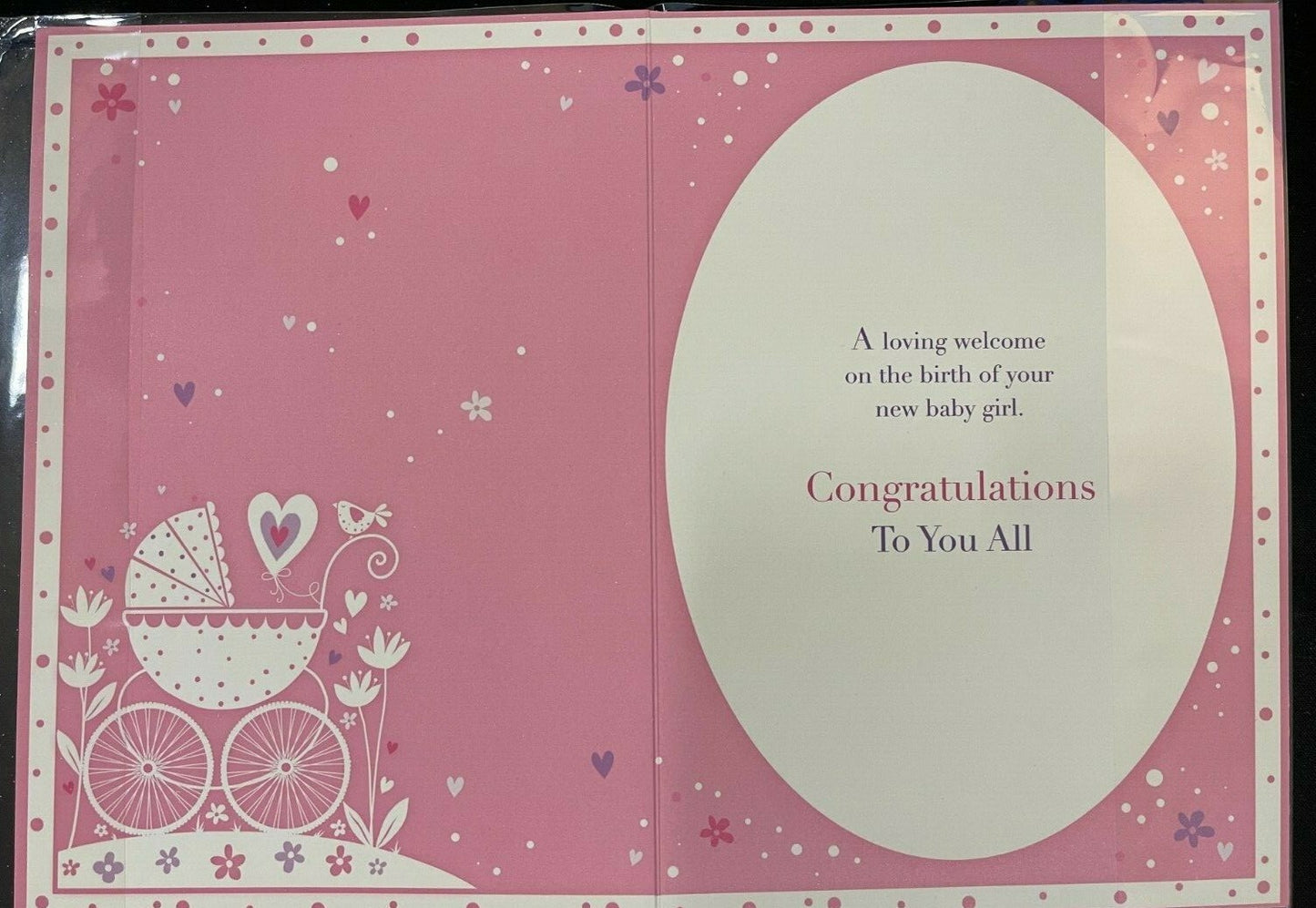 A New Baby Girl (New Baby Greeting Card)