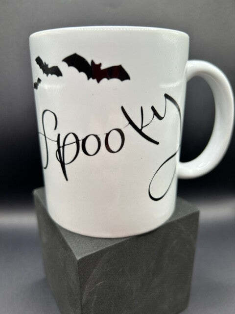 Autumn Leaves and Pumpkins Please Mug (Halloween)