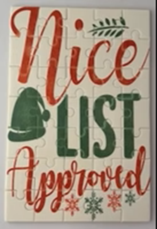 Christmas Eve Box, Nice List Approval Jigsaw