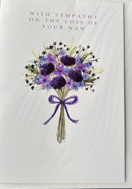 With Sympathy on the Loss of your Nan (Sympathy Greeting Card)