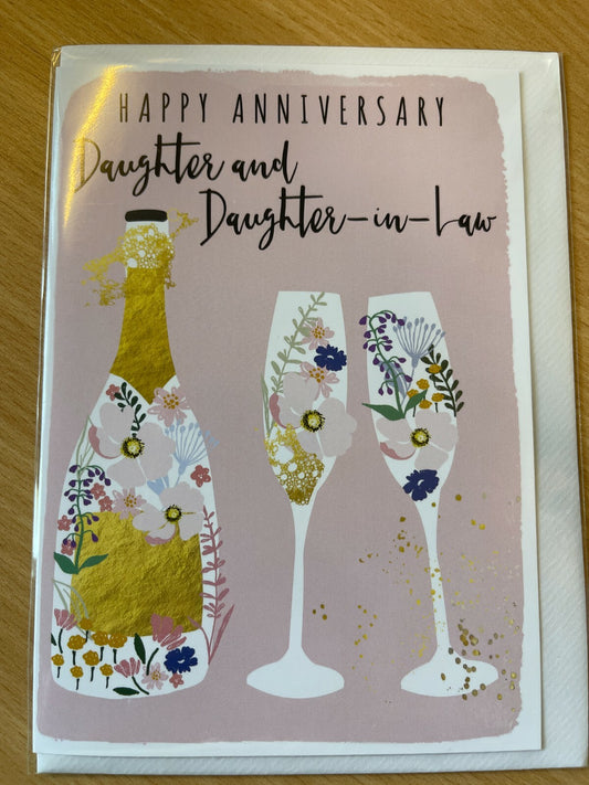 Happy Anniversary Daughter and Daughter-in-Law ( Greeting Card )